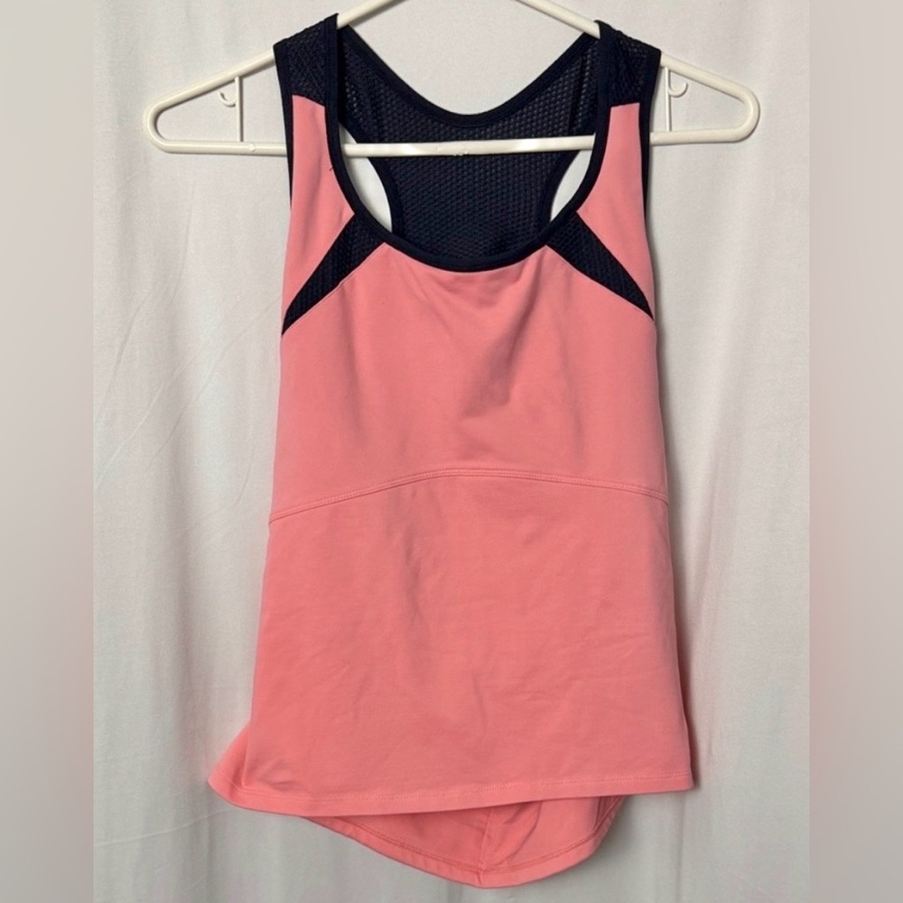 New Balance Women's Pink and Black Athletic Bra Tank Top Size XL